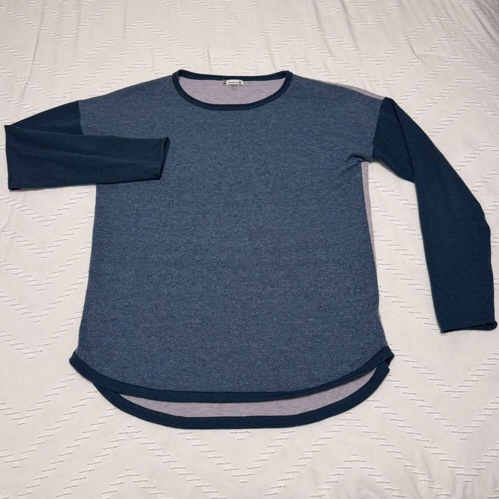 Smartwool Shadow Pine Colorblock Sweater Womens Wool Blend Outdoor Size Large